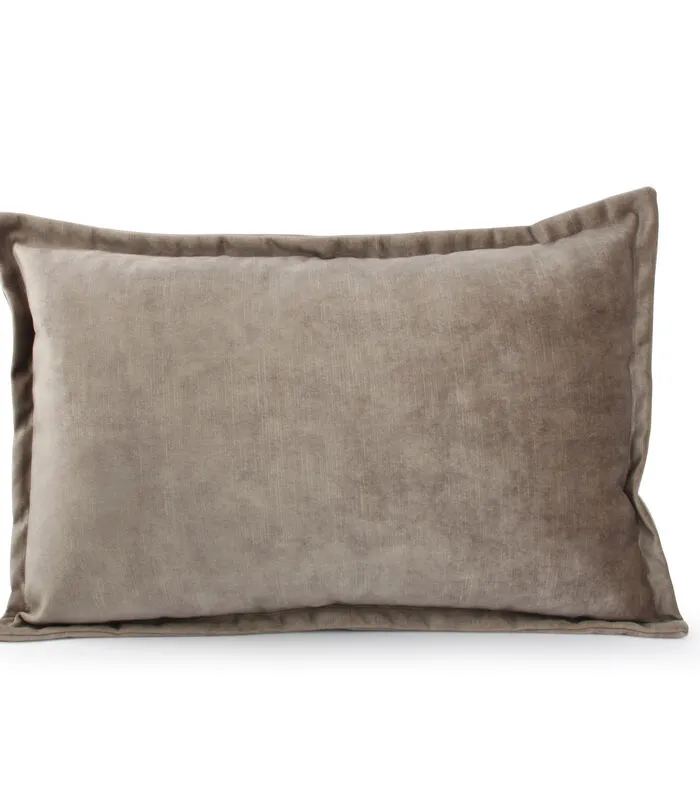 Salt & Pepper Kussen 60x40cm Velvet Taupe Lounge 3 Salt & Pepper Kussen 60x40cm Velvet Taupe Lounge