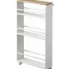 Yamazaki Slim Trolley With Grip - Tower - White 1 Yamazaki Slim Trolley With Grip - Tower - White -Meubilair Geschäft 1aa447b9bc9842138f14452289e4c8bb