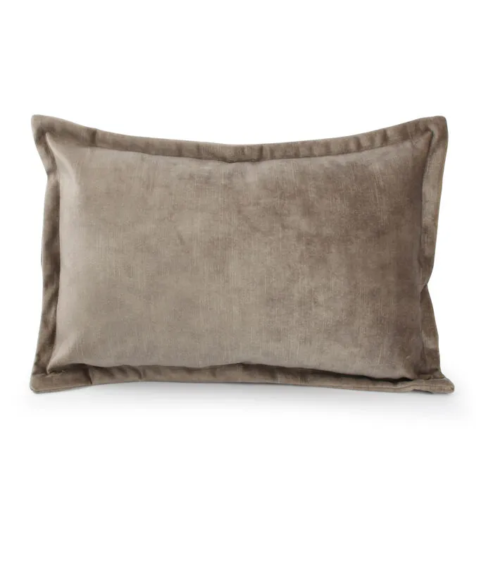 Salt & Pepper Kussen 45x30cm Velvet Taupe Lounge 3 Salt & Pepper Kussen 45x30cm Velvet Taupe Lounge