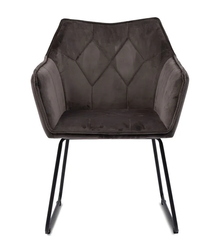 Rivièra Maison Eetstoel Morgan DAC Vel III Anthra - Polyester, IJzer - (LxBxH) 64.0x69.0x54.0 Cm 3 Rivièra Maison Eetstoel Morgan DAC Vel III Anthra - Polyester, IJzer - (LxBxH) 64.0x69.0x54.0 Cm