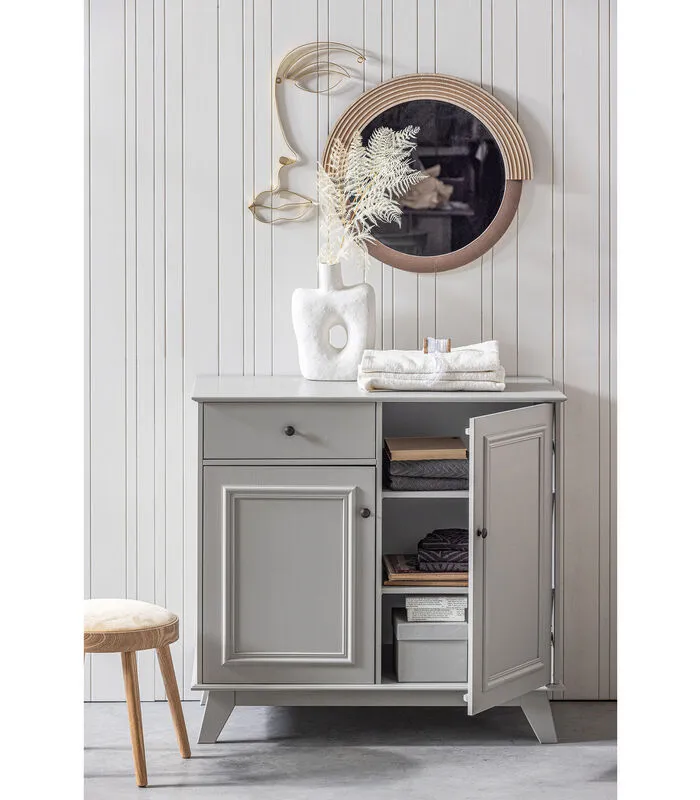 WOOOD Exclusive Exclusive Hailey Spiegel Rond - Mdf/Glas - Naturel - 57x60x1,5 5 WOOOD Exclusive Exclusive Hailey Spiegel Rond - Mdf/Glas - Naturel - 57x60x1,5 - Image 3