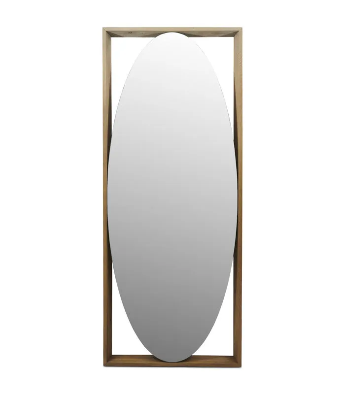 Rivièra Maison Spiegel Staand - La Defense Mirror - 220x90 Cm - Bruin 3 Rivièra Maison Spiegel Staand - La Defense Mirror - 220x90 Cm - Bruin