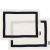 Rivièra Maison Placemat RM Loft Beige/Zwart - 2 Stuks