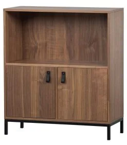 VTwonen Bookazine Low Boekenkast - Noten - 81x81x35 -Meubilair Geschäft 1e02da436daf45418915a99270e84d2e