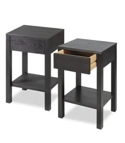 WOODEK 2 X Nachtkastje TOMMY In Berkenhout