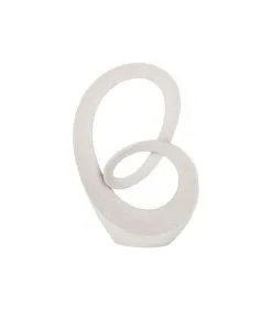 PRESENT TIME Ornament Abstract Art Endless - Wit - 25,3x8x36,5cm