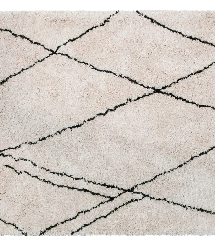 WOOOD Cleo Rechthoekig Vloerkleed - Off White - 200x300 4 WOOOD Cleo Rechthoekig Vloerkleed - Off White - 200x300 - Image 2