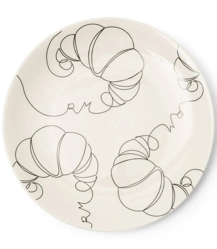 Rivièra Maison Ontbijtbord Le Petit Déjeuner Wit 3 Rivièra Maison Ontbijtbord Le Petit Déjeuner Wit