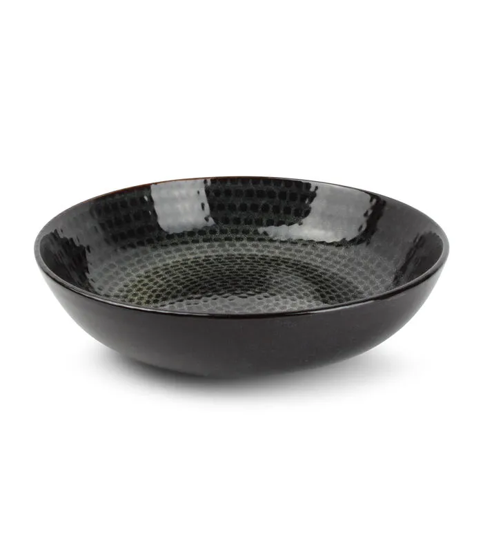 Salt & Pepper Diep Bord 20xH5cm Groen/Blauw Stitch - (x4) 3 Salt & Pepper Diep Bord 20xH5cm Groen/Blauw Stitch - (x4)