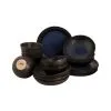 Palmer Serviesset Tama Stoneware 6-persoons 24-delig Blauw Zwart -Meubilair Geschäft 21d8696586bb419e93931950a9ea5279