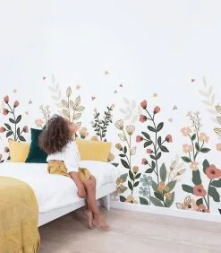 Lilipinso BLOEM Behang Wanddecoratie - Voorjaarsbloemen