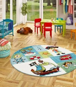 Pergamon Kinderdeken Maui Kids Piraat Rond -Meubilair Geschäft 245d6368efe9431f90c7dc338773ec07