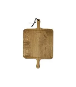 DutchDeluxes BBQ Serveerplank XL Vierkant - Geolied Gerookt Eiken