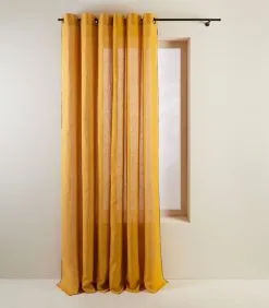 Madura Gordijn Met Zwarte Ringen CARLINA