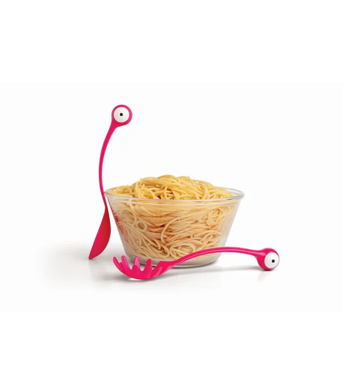 OTOTO Pasta Monsters - Opschepbestek - Roze 4 OTOTO Pasta Monsters - Opschepbestek - Roze - Image 2