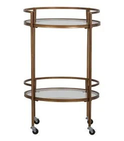 WOOOD Exclusive Exclusive Zora Trolley - Metaal/Glas - Antique Brass - 79x50x50 -Meubilair Geschäft 272c87dc8f454a298391e04ad0f62ef7