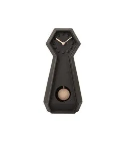 Karlsson Tafelklok Genuine - Zwart - 34x9,4x16cm