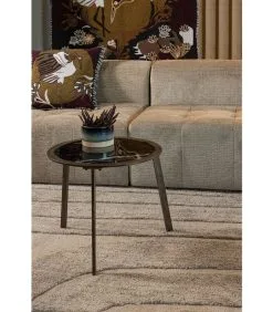 BePureHome Bijzettafel Lax - Metaal/Glas - Zwart - 45x58x58 -Meubilair Geschäft 28c4eba354114ce7ab9cc3eec45182dd