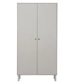 WOOOD Madu Garderobekast - Grenen - Wolkengrijs - 195x100x53