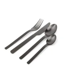 Salt & Pepper Bestekset 24-delig Mat Zwart Supreme