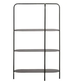 WOOOD Reina Deco Rek - Metaal - Zwart - 86x52x26 9 WOOOD Reina Deco Rek - Metaal - Zwart - 86x52x26 -Meubilair Geschäft 2bc8ab98b20348e08d1eceae8ca854a0