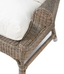 Rivièra Maison Tuinstoel Met Kussen - Nicolas Outdoor Wing Chair - Bruin -Meubilair Geschäft 2bd505536fb1441cb2166525c2d8108c