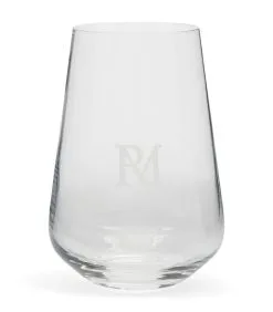 Rivièra Maison Waterglas RM Monogram Transparant - Maat M - 380ML