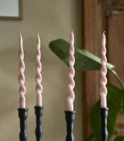 Rivièra Maison Gedraaide Dinerkaars, Set, Swirl Kaarsen - Twisted Candles - Roze -Meubilair Geschäft 2c803f76ff73479e95623bedf768e1aa