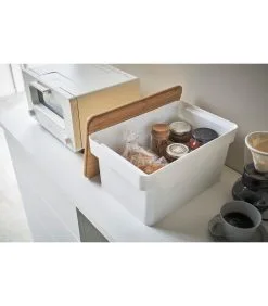 Yamazaki Bread Case With Knife Holder - Tower - White -Meubilair Geschäft 2c982b5a9c3e4bb7b699c856b6598209
