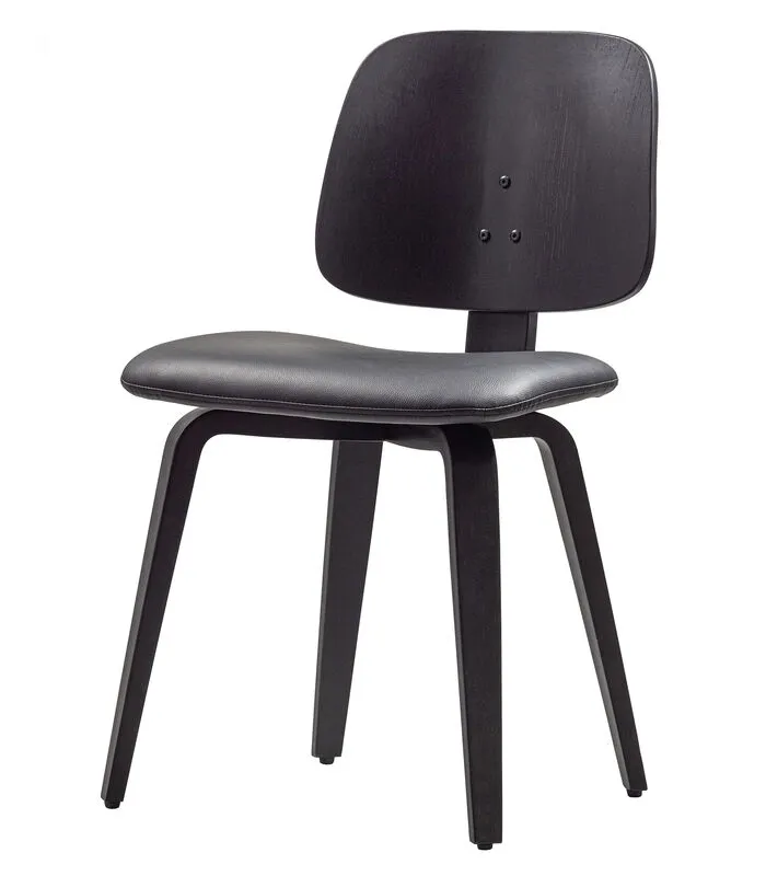 VTwonen Classic Eetkamerstoel - Hout - Zwart - 81x48x50 3 VTwonen Classic Eetkamerstoel - Hout - Zwart - 81x48x50