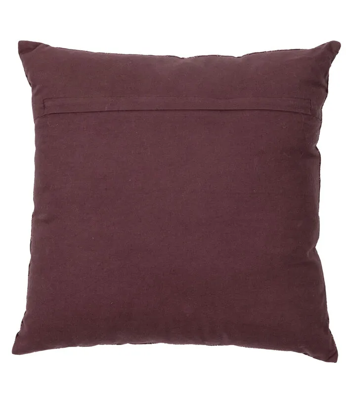 BePureHome Stencil Kussen - Velvet/borduur - Wine - 45x45 4 BePureHome Stencil Kussen - Velvet/borduur - Wine - 45x45 - Image 2