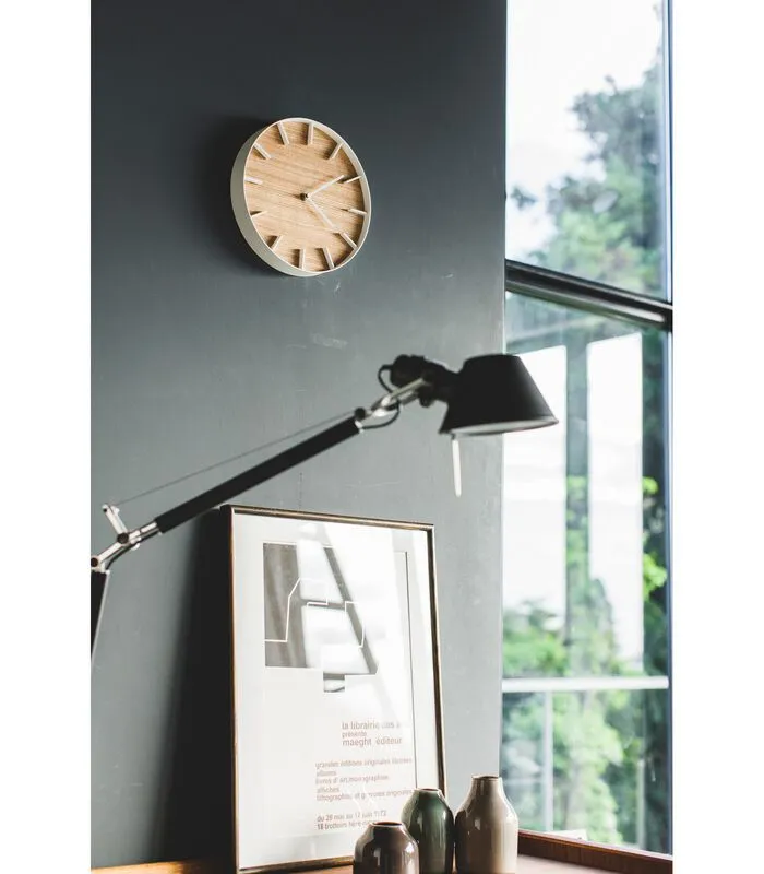 Yamazaki Wall Clock - Rin - Beige 4 Yamazaki Wall Clock - Rin - Beige - Image 2