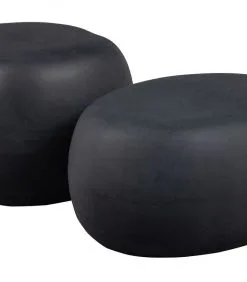 VTwonen Bijzettafel Buiten Pebble - Betonlook - Antraciet - 31x65x49 -Meubilair Geschäft 2d93392e99b54d1fa2e423f402e07ab5