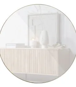 WOOOD Exclusive Doutzen Spiegel - Metaal - Goud - 115x115x5