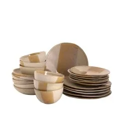 Palmer Serviesset Beach Stoneware 6-persoons 24-delig Beige