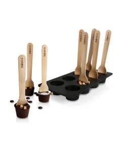 Boska Choco Lepel DIY Set - Maak Je Eigen Chocoladelepels - Zwart