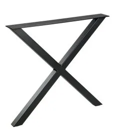 WOOOD Tablo X-Poot 1 Stuks - Metaal - Zwart - 72x79x10