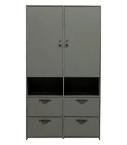 VTwonen Stage Garderobekast - Grenen - Soap - 185x103x40