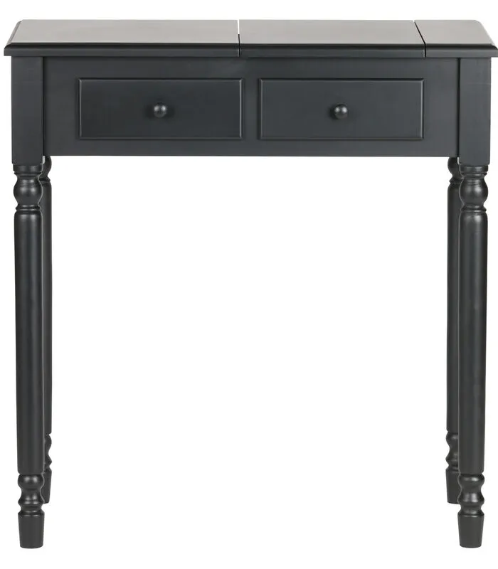 WOOOD Romy Hal/kaptafel - Hout - Zwart - 78x75x38 4 WOOOD Romy Hal/kaptafel - Hout - Zwart - 78x75x38 - Image 2