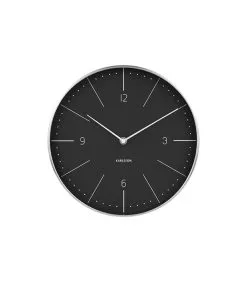 Karlsson Wandklok Normann Numbers - Zwart - Ø27,5cm
