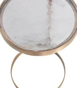 BePureHome Cool Bijzettafel - Metaal/Glas - Antique Brass - 63x31x31 -Meubilair Geschäft 33dfb839ba4b4210aeece5bab8ead166