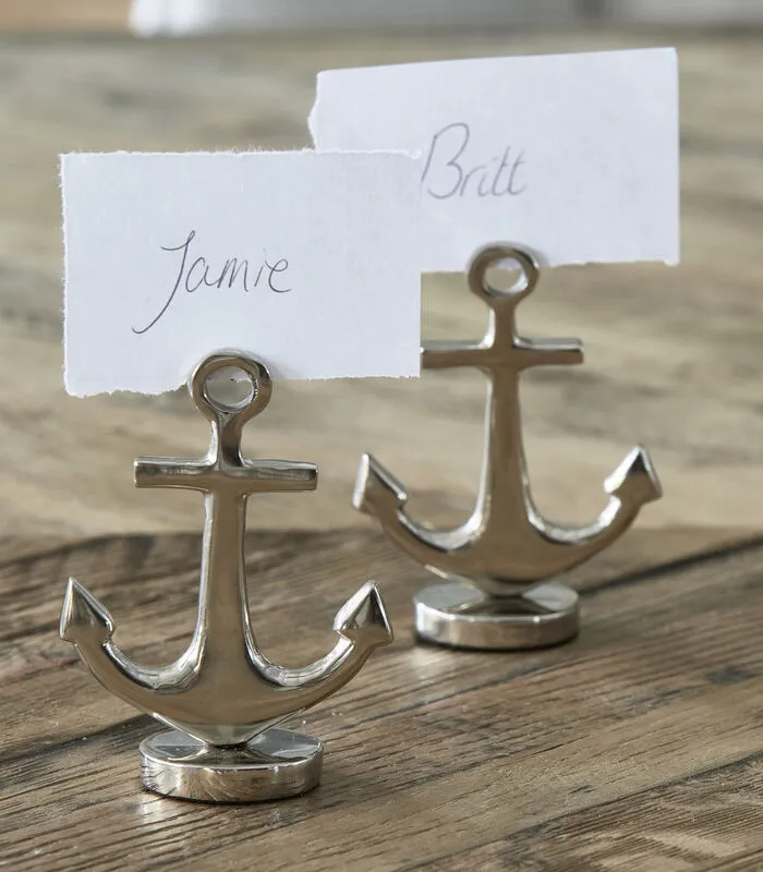 Rivièra Maison Naambordje Anker, Aamhouder Voor Diner Tafelschikking - Anchor - Goud - Set Van 2 4 Rivièra Maison Naambordje Anker, Aamhouder Voor Diner Tafelschikking - Anchor - Goud - Set Van 2 - Image 2