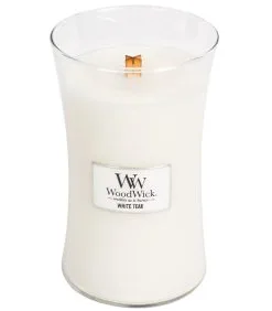 WoodWick Kaars White Teak Large Kaars