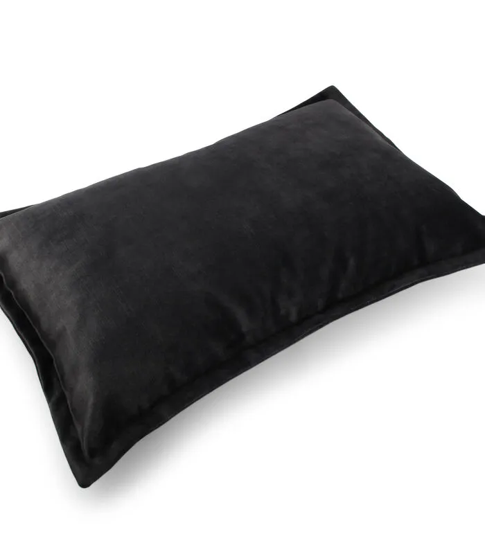 Salt & Pepper Kussen 60x40cm Velvet Zwart Lounge 4 Salt & Pepper Kussen 60x40cm Velvet Zwart Lounge - Image 2