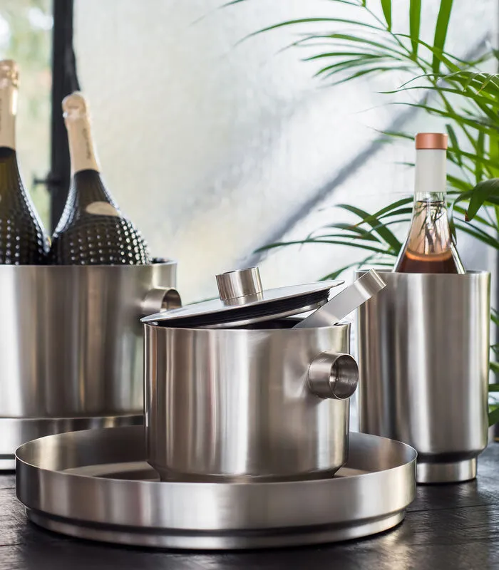 XLBoom RONDO Dienblad Medium Pure Stainless 4 XLBoom RONDO Dienblad Medium Pure Stainless - Image 2