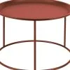 WOOOD Ivar Bijzettafel L - Metaal - Rood - 38x56x56