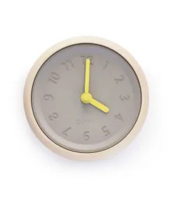 Gone's TOUPIE - Wandklok Van Hout En Beton Met Zwarte Wijzers