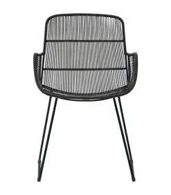 Rivièra Maison Tuinstoel - Draadstoel - Hartford Outdoor Dining Armchair - Zwart