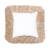 MX HOME Buitenkussen In Wit Met Raffia-effect En Franjes