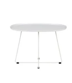 WOOOD Bijzettafel XL Buiten Otis - Metaal - Wit - 47x70x60 -Meubilair Geschäft 3a42904e2f3042cba85ffd181d5d8b5d